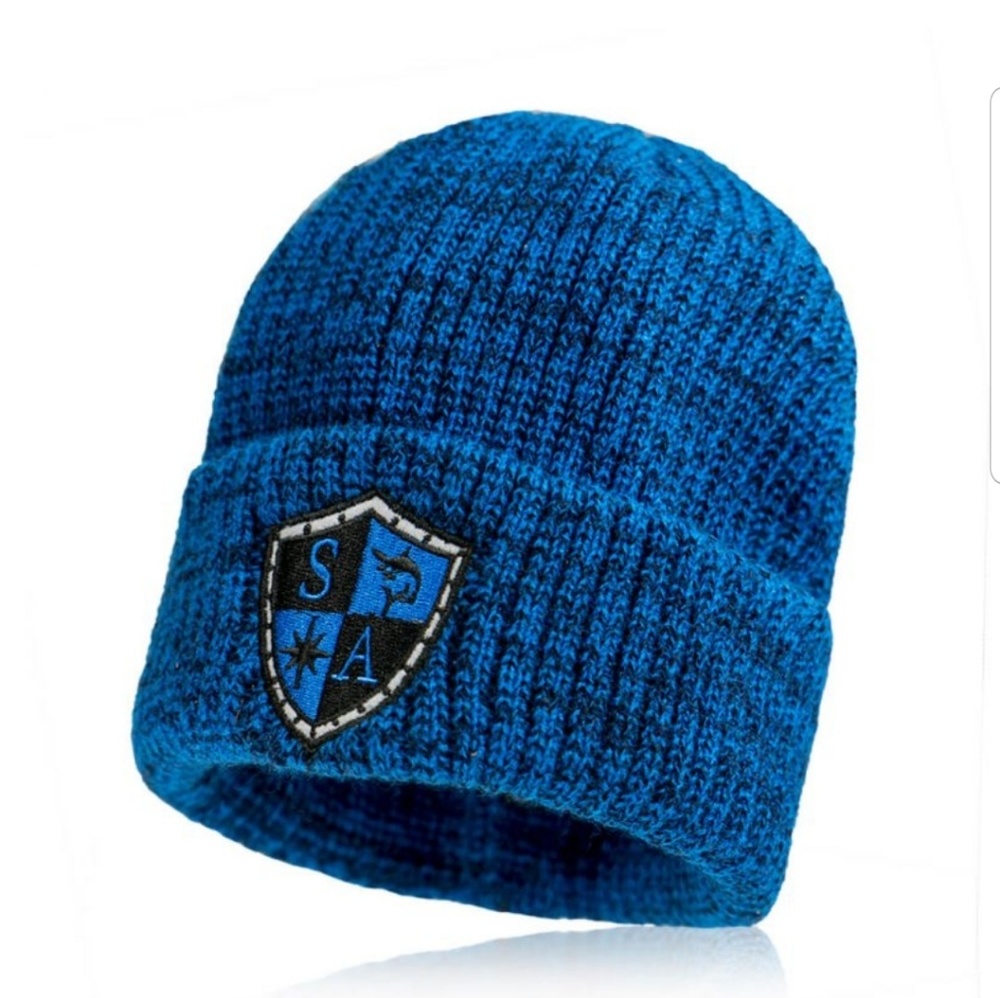 Synthetic Wool Blend Beanie with Fleece Lining